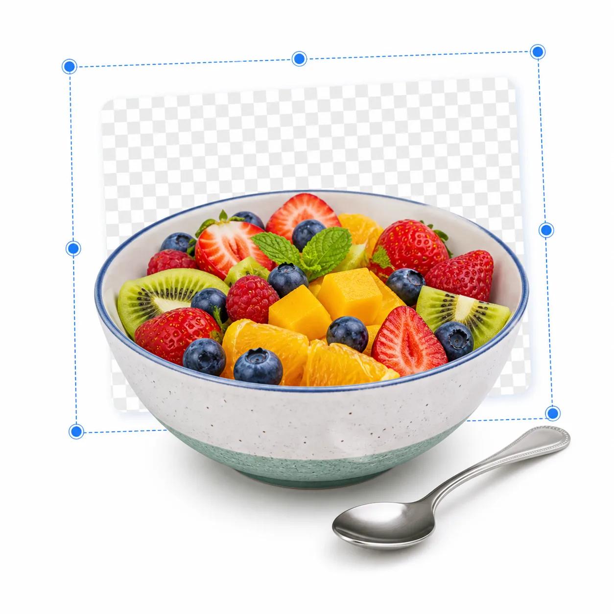 Fruta recortada con fondo blanco PNG